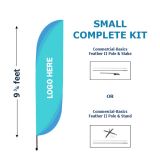 KIT - Small Commercial-Basics Feather II Custom Flag Banner